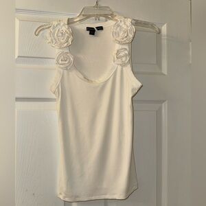 Boston Proper White Flower Tank!